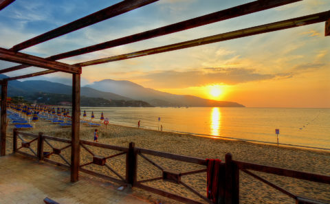isola d'elba procchio tramonto foto nicola albano