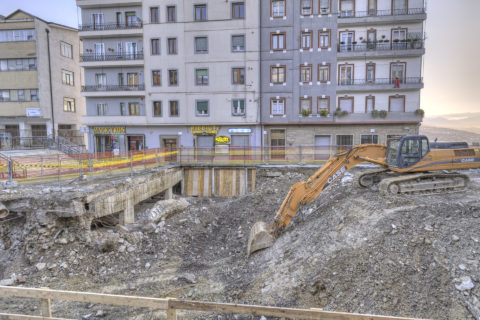 potenza lavori scavi in via bonaventura albano nicola foto