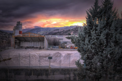 tramonto cava di sabbia rio freddo potenza albano nicola foto
