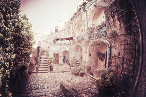 piazzetta sassi di matera albano nicola foto