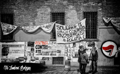 via zamboni bologna assemblea nicola albano foto